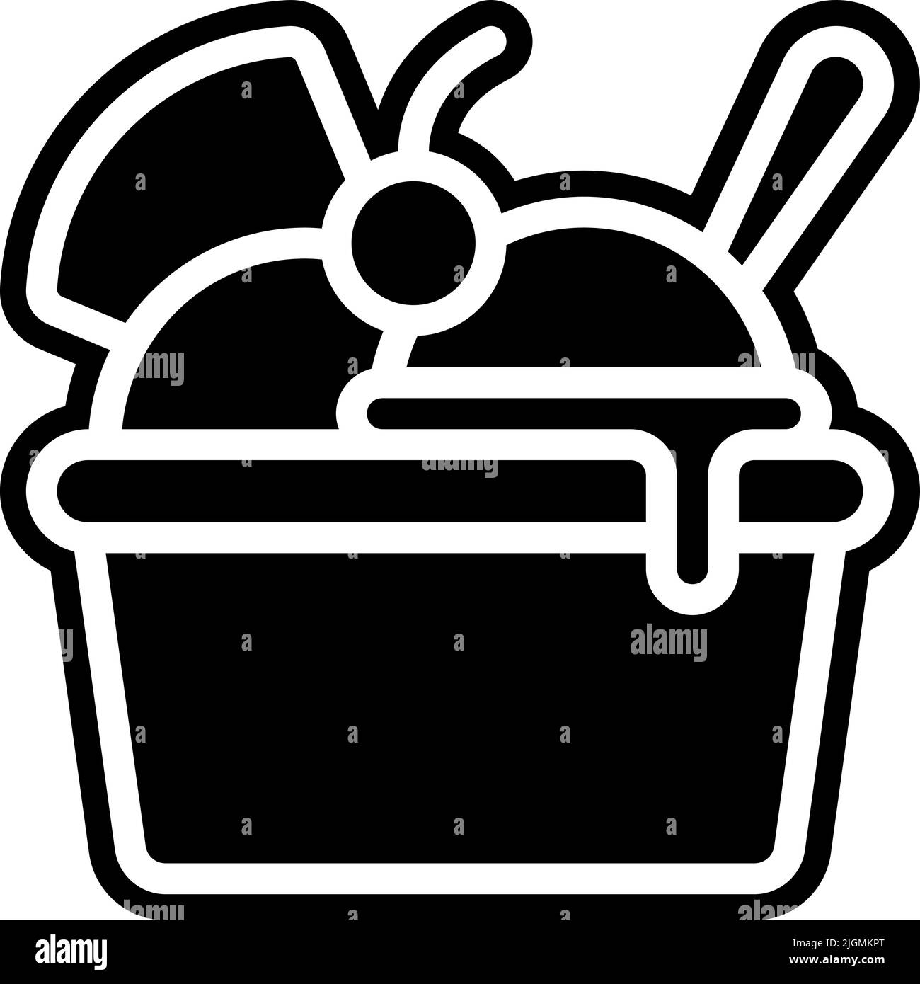 Fast food sundae icon Stock Vector Image & Art - Alamy