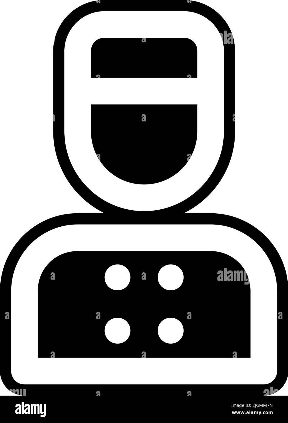 Hotel bellboy icon . Stock Vector