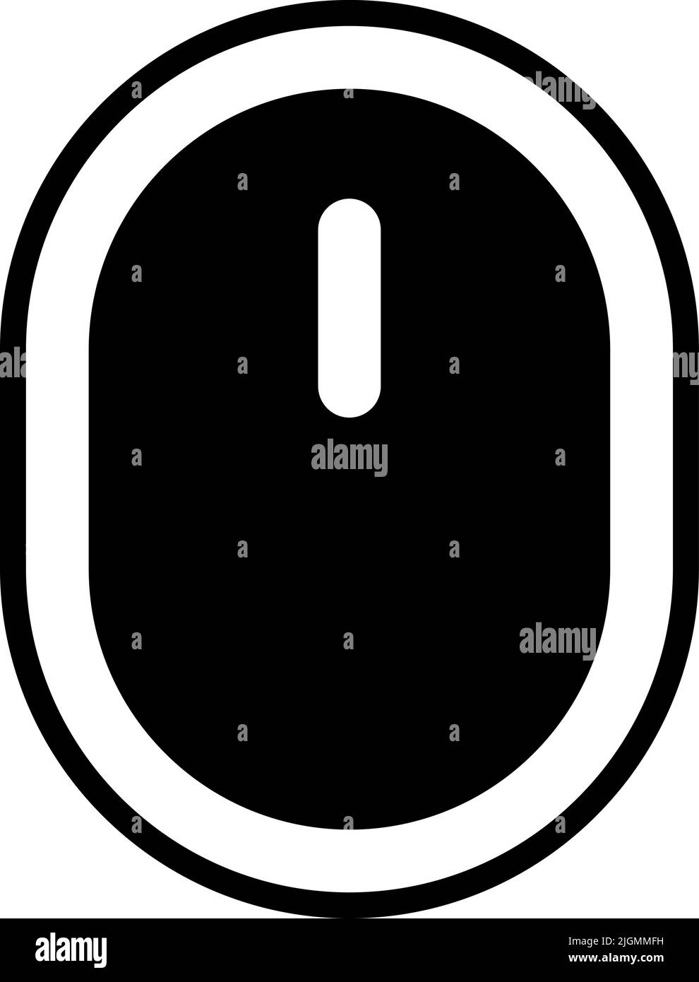 Ink device mouse icon . Stock Vector