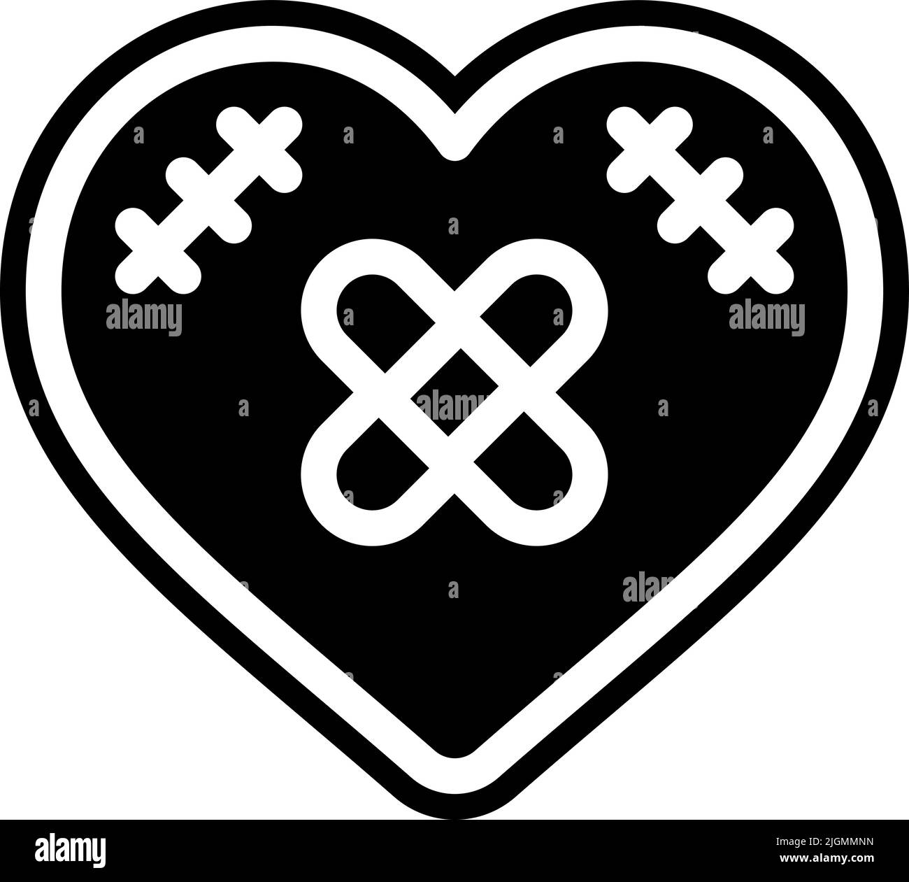 Family heart broken symbol Stock Vector Images - Alamy