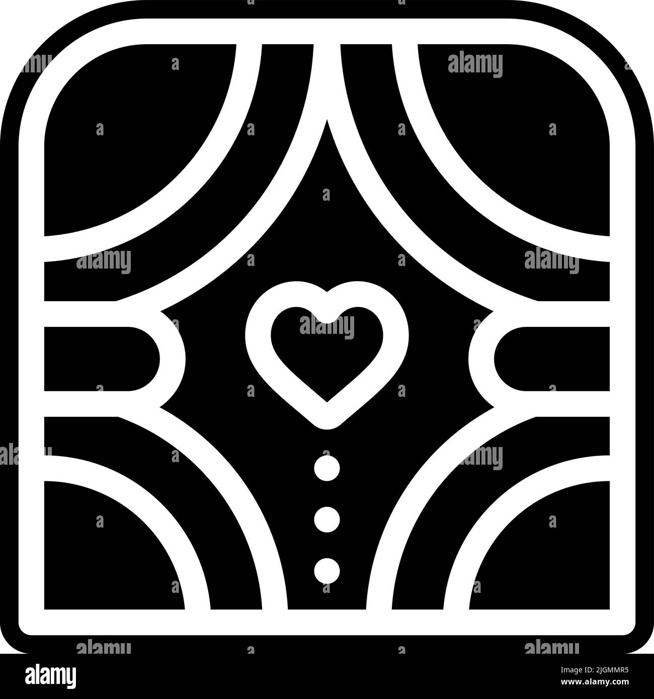 Love curtain icon . Stock Vector