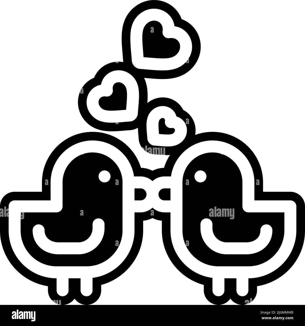 Love birds icon Stock Vector Image & Art Alamy