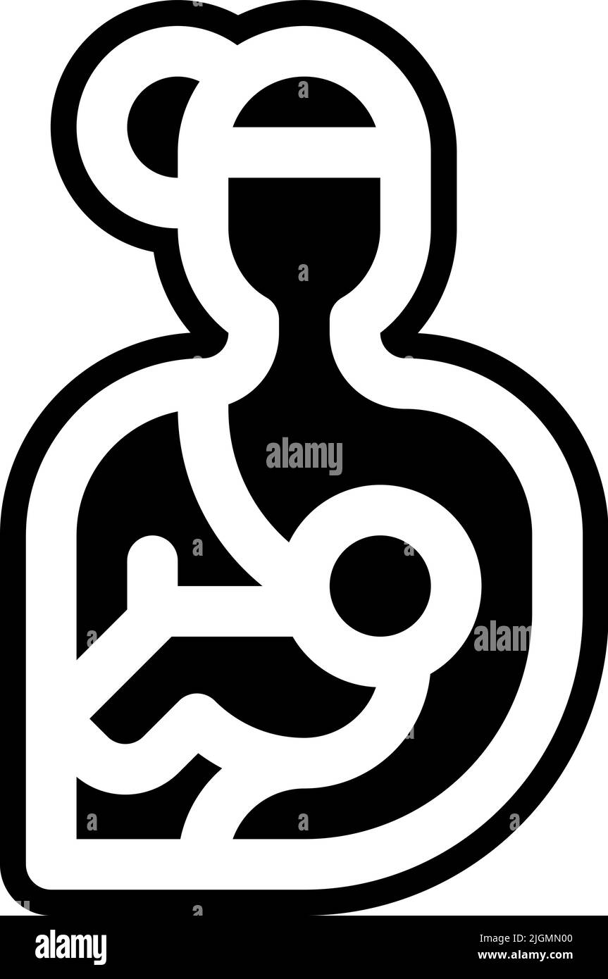 Maternity breastfeeding icon . Stock Vector