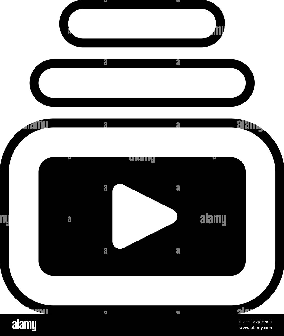 Multimedia library icon Stock Vector Image & Art - Alamy