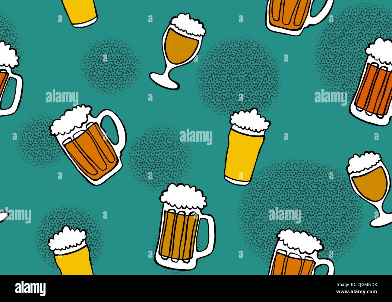 Craft Beer Print Pattern Backpack main image 0