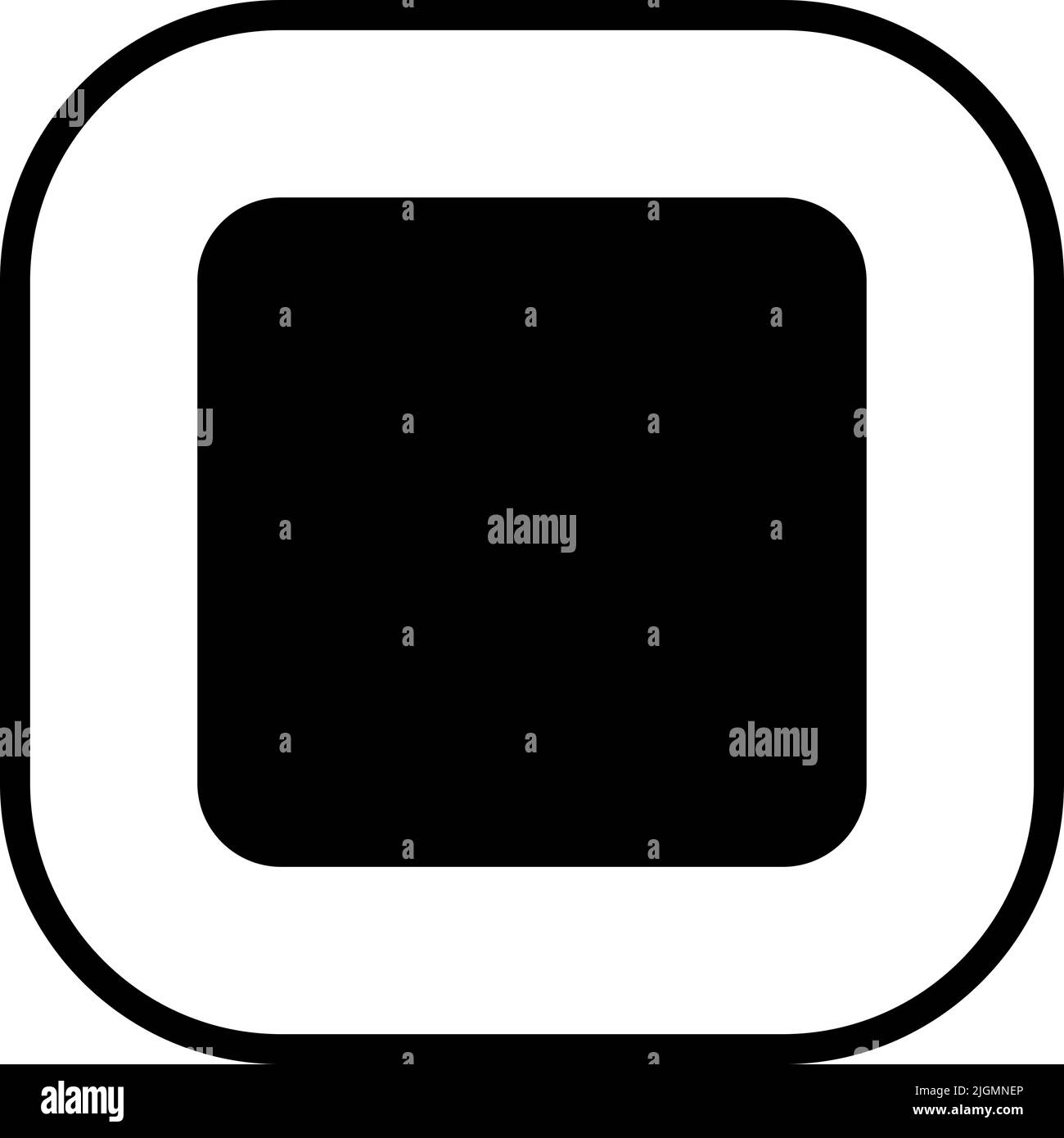 Multimedia stop icon Stock Vector Image & Art - Alamy
