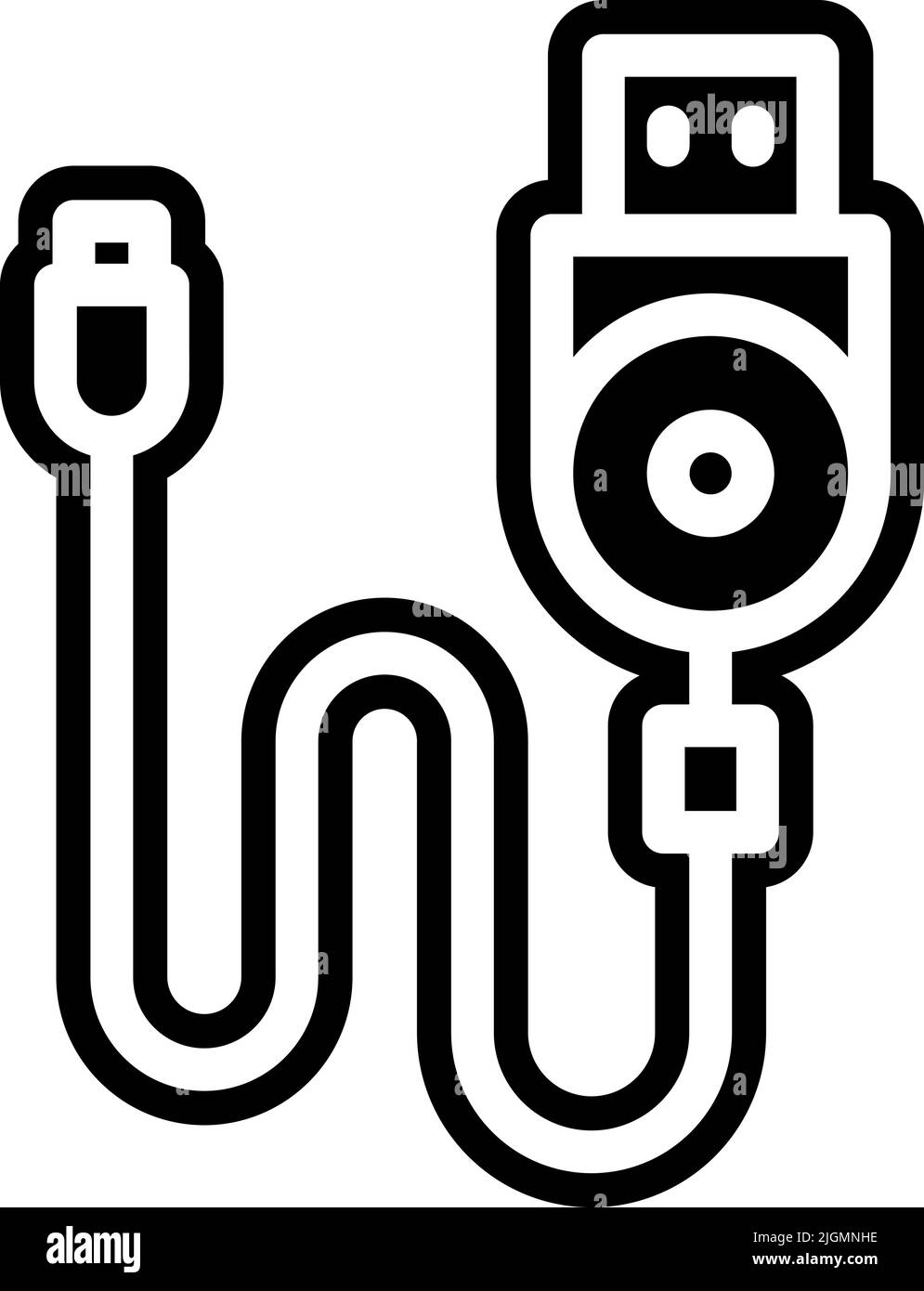 Simple photography icons camera symbol Black and White Stock Photos