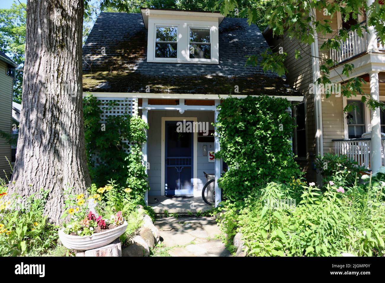 One of the smallest houses at Chautauqua Institution area in northern
