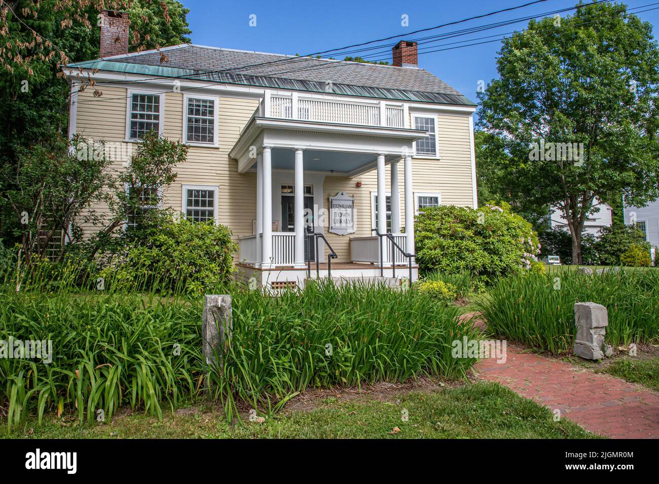 The Fitzwilliam, New Hampshire Public Library Stock Photo Alamy