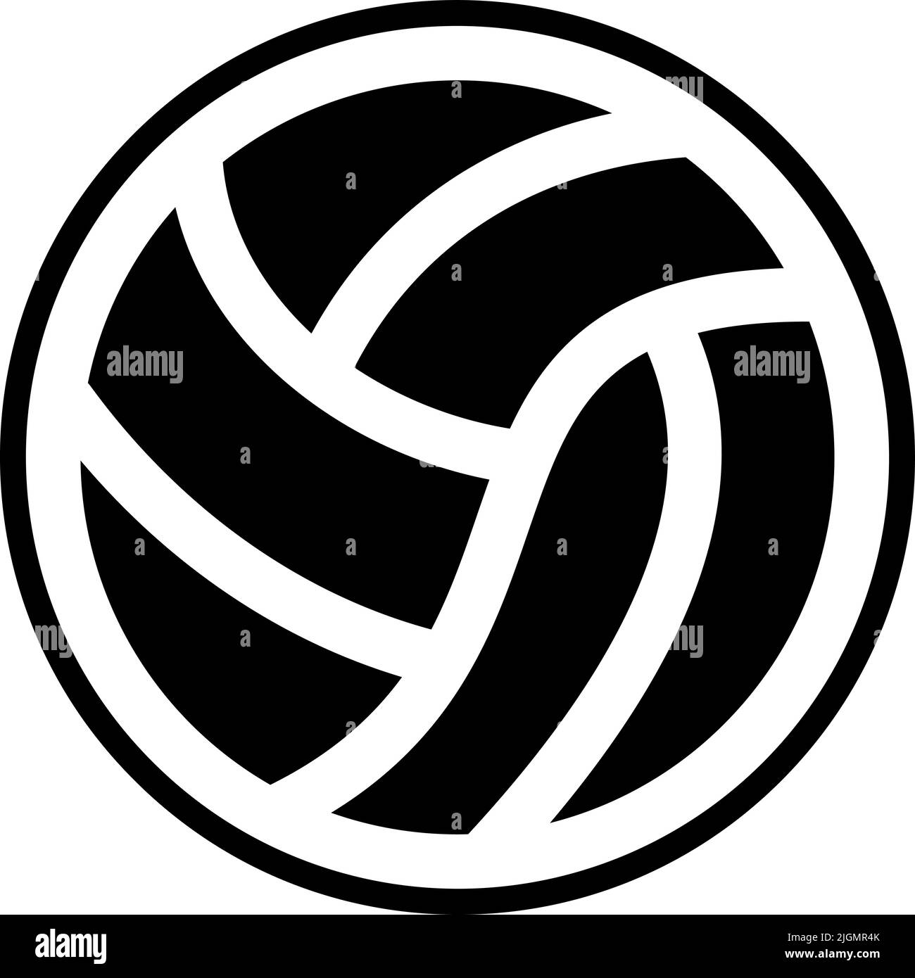 Sport ball volleyball icon Stock Vector Image & Art Alamy