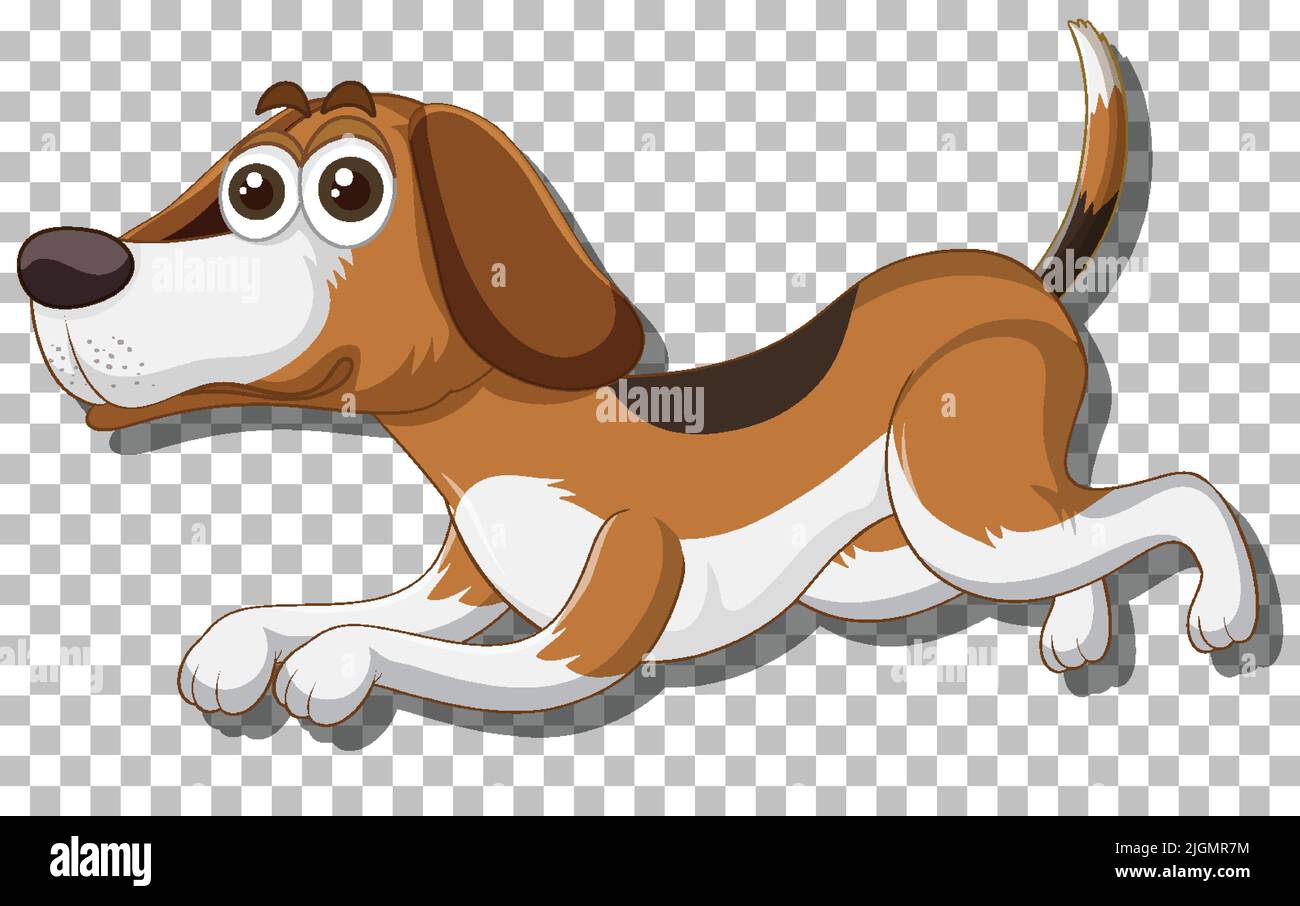 Beagle dog cartoon character illustration Stock Vector Image & Art - Alamy