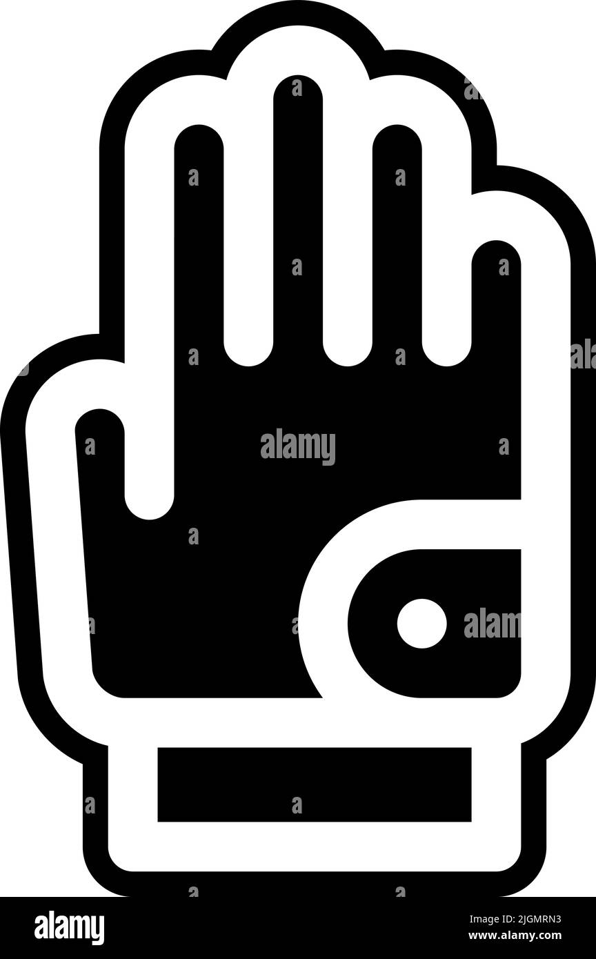 Spring gloves icon . Stock Vector