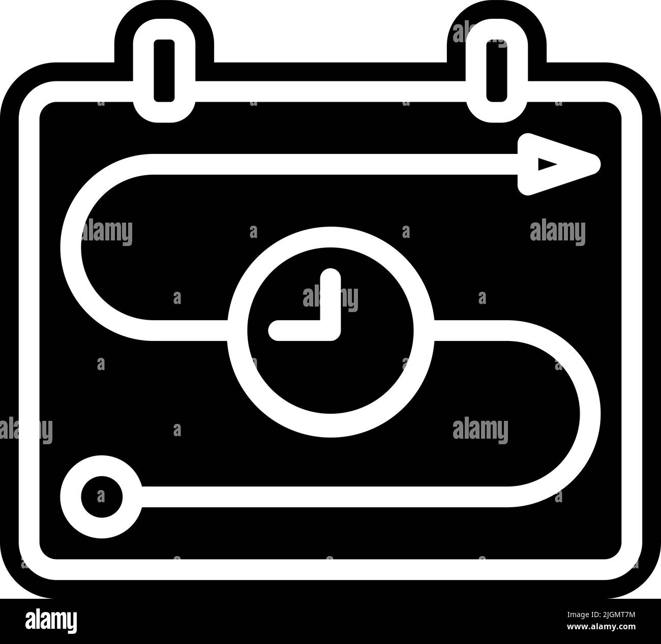Strategic Planning Schedule Icon Stock Vector Image Art Alamy