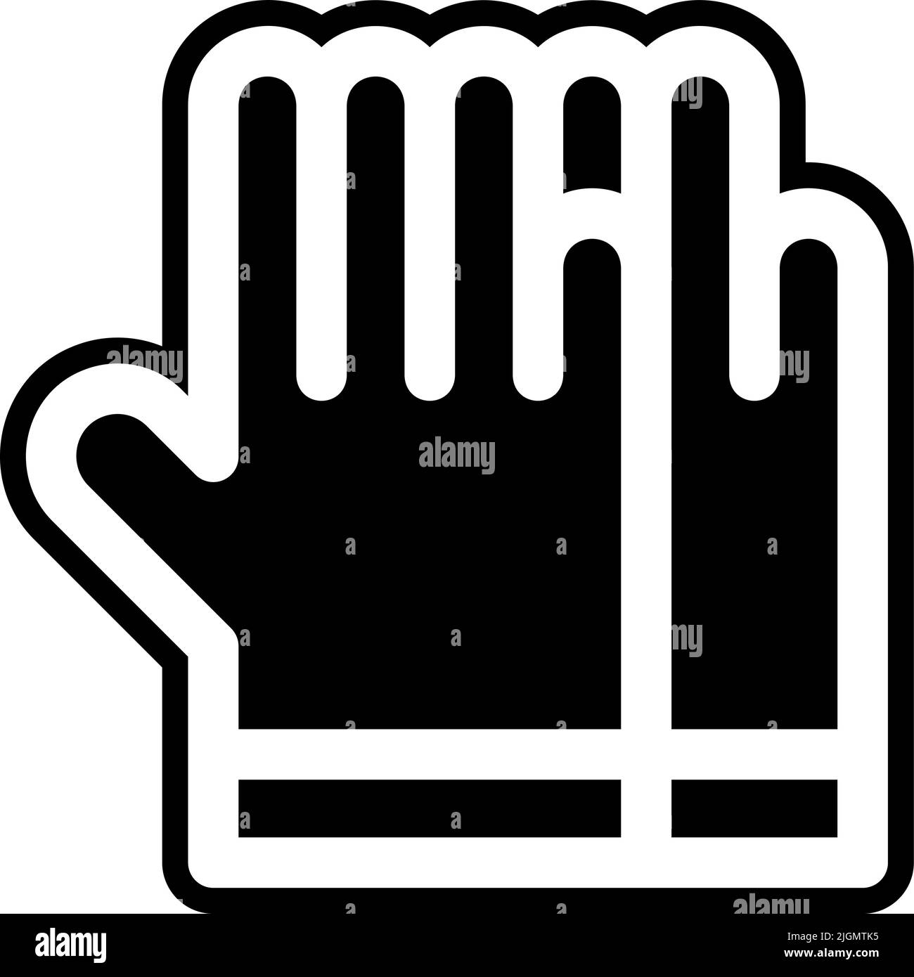 Tattoo studio gloves icon . Stock Vector
