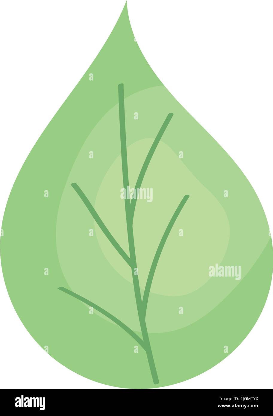 green leaf illustration Stock Vector Image & Art - Alamy