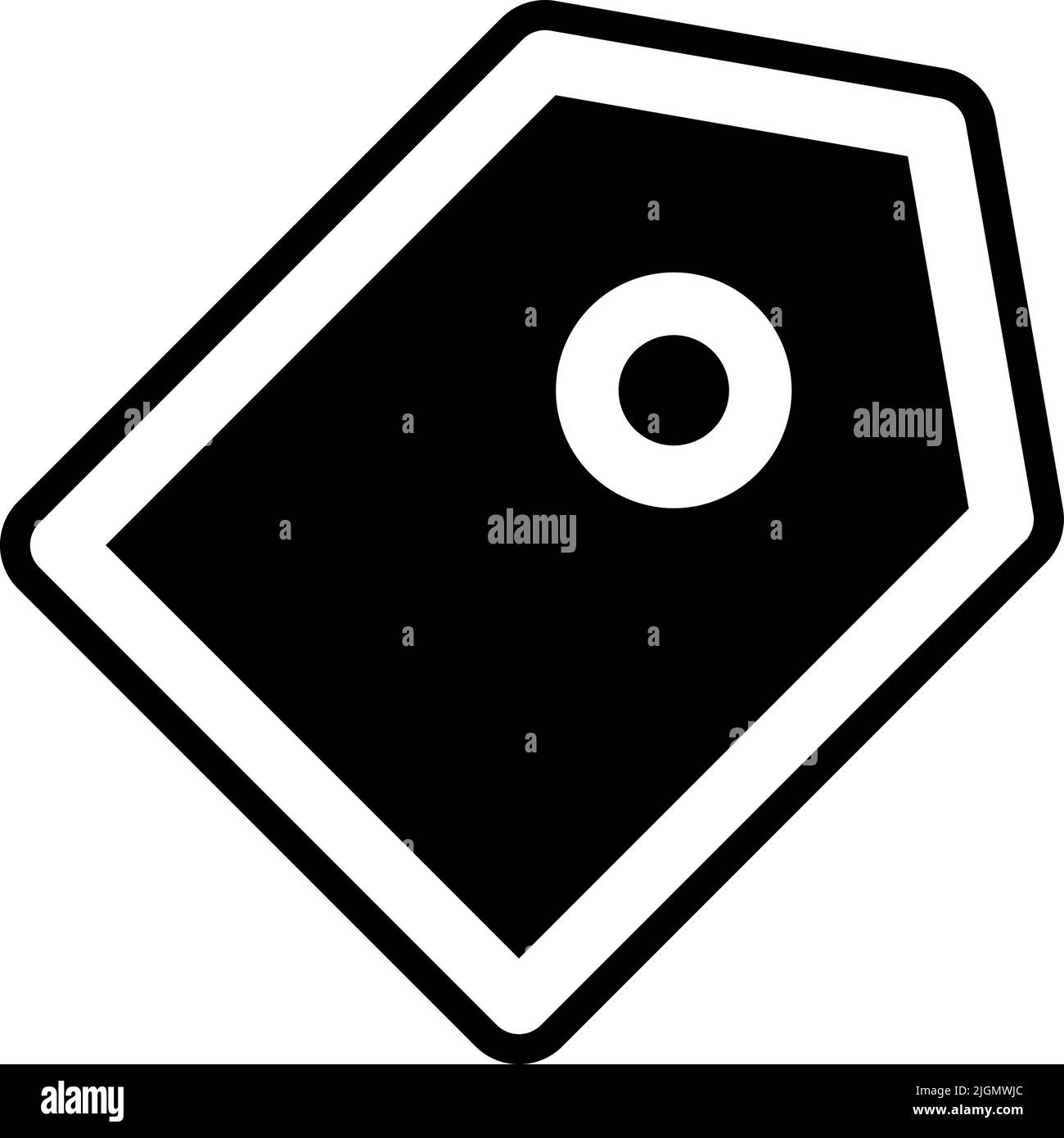 User interface tag icon . Stock Vector