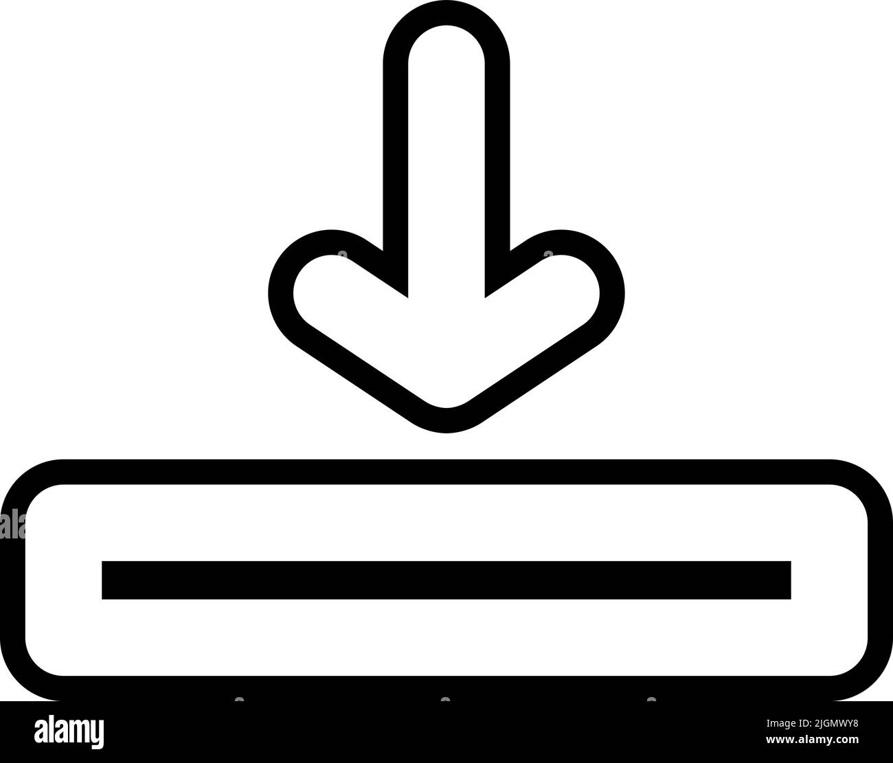 User interface download icon Stock Vector Image & Art - Alamy
