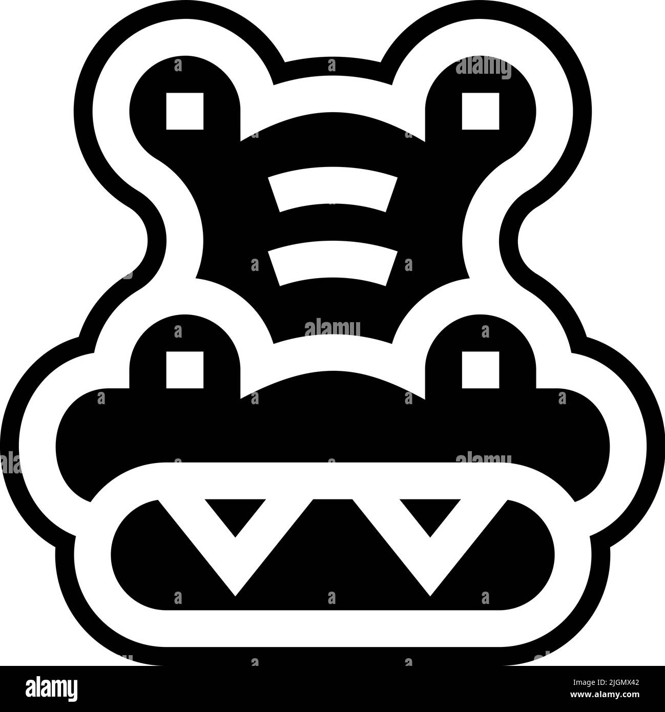 Wildlife crocodile icon . Stock Vector