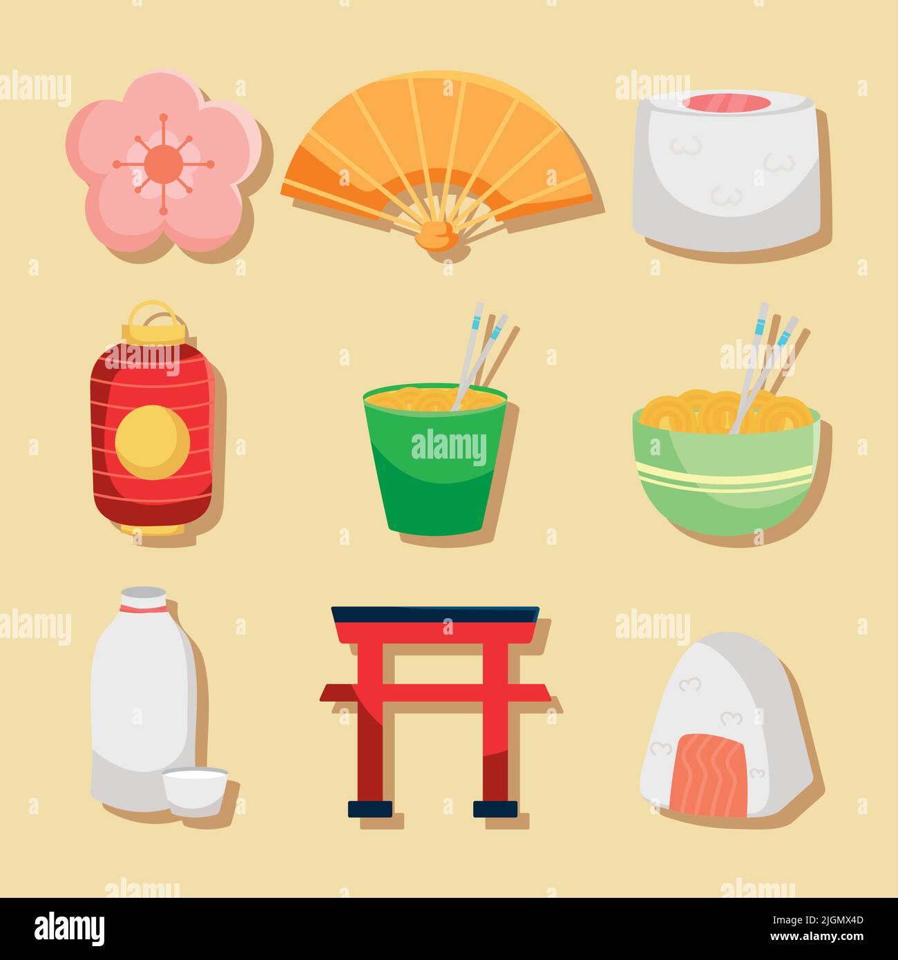 Nine Japanese Items Stock Vector Image Art Alamy nine-japanese-items-stock-vector-image-art-alamy