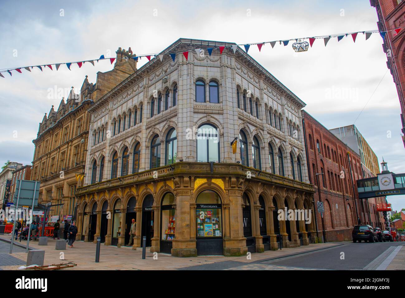 Waterstones building at 3 Fishergate at Cheapside in historic city