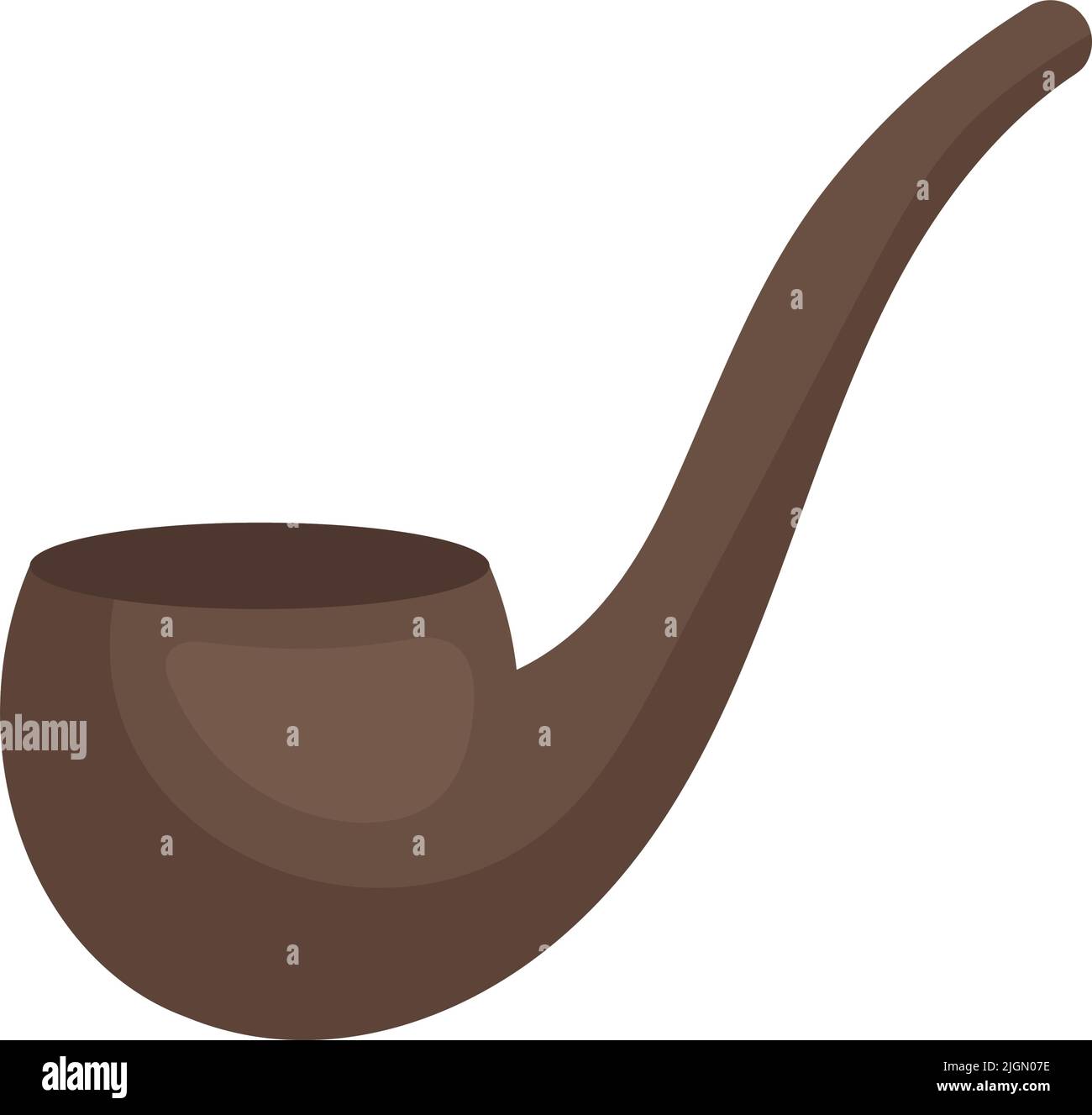 wooden pipe icon Stock Vector Image & Art - Alamy