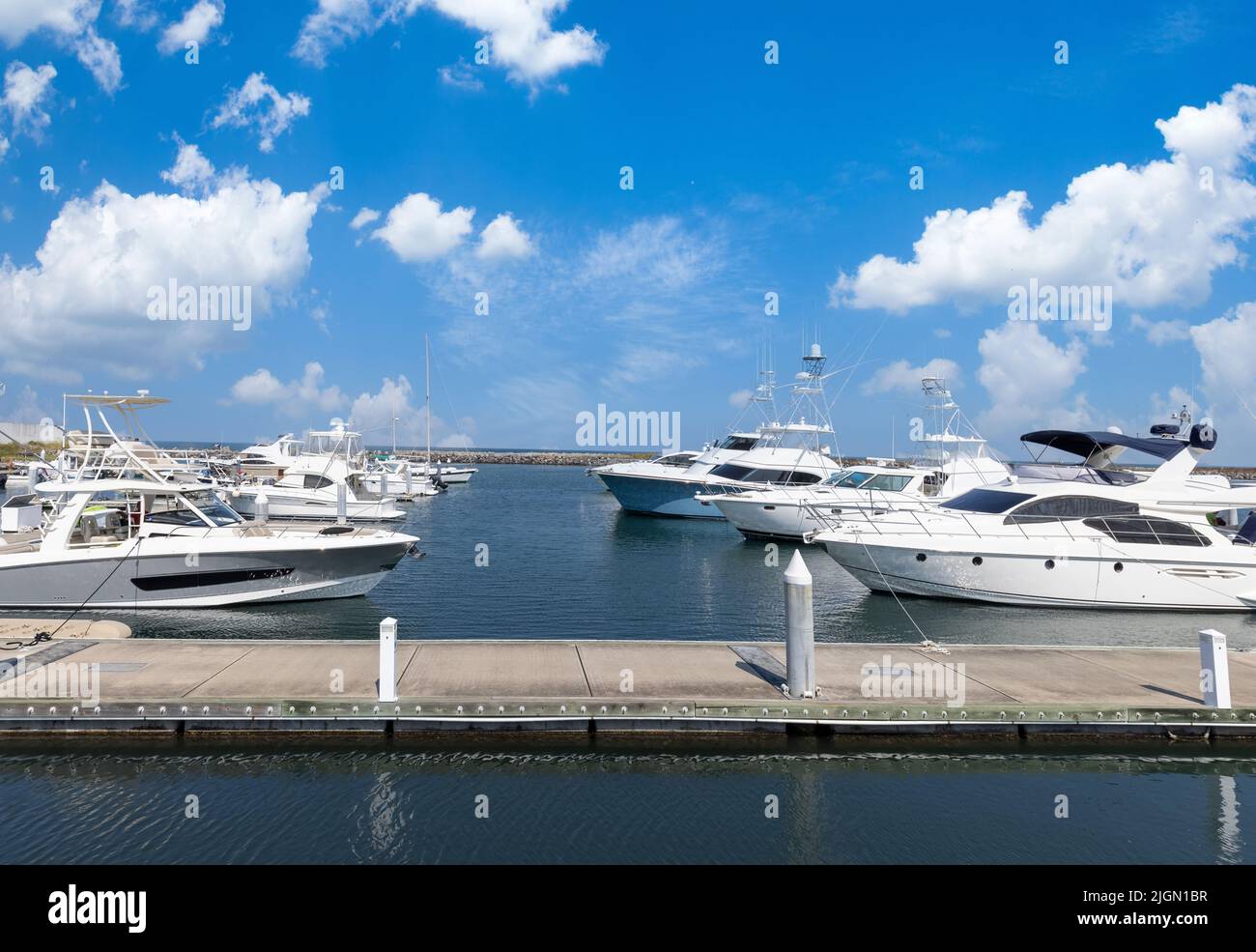 Mexico, marina and yacht club in Veracruz Heroica on the Gulf of Mexico