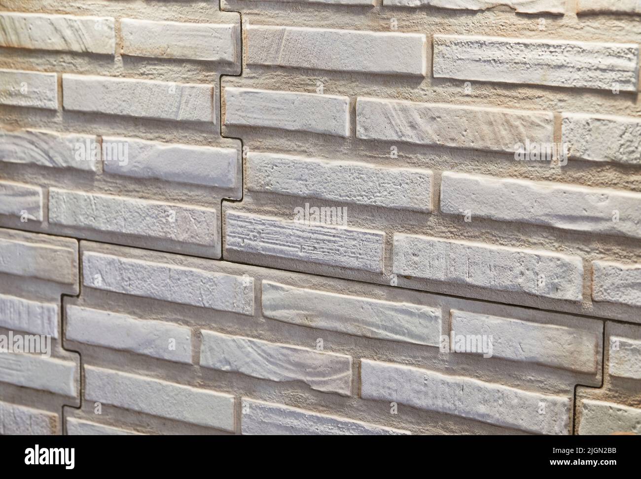 Brick wall in the kitchen background texture in high resolution Stock Photo