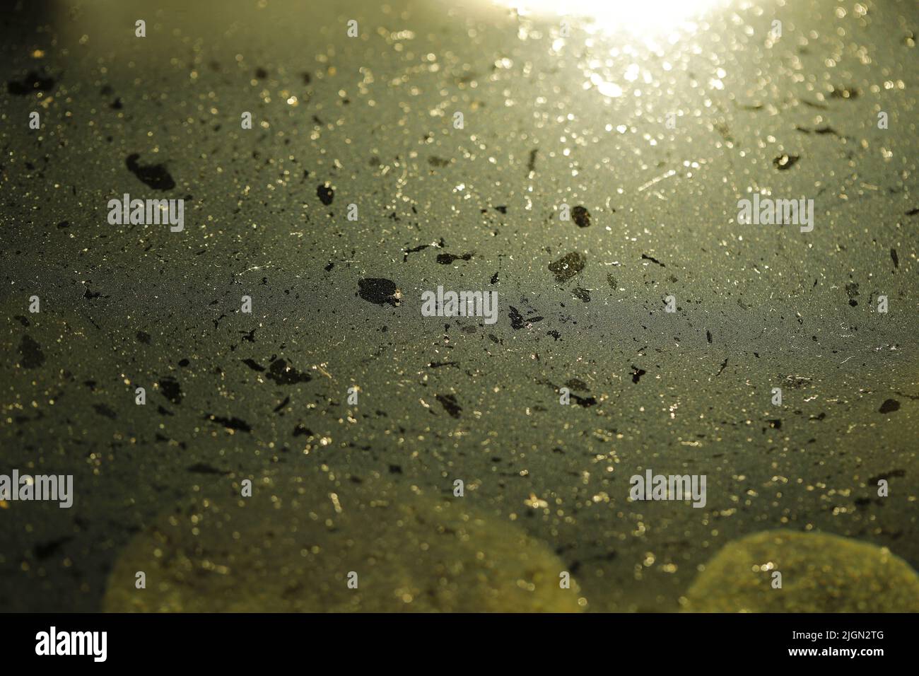 Dust in a Storage water Stock Photo