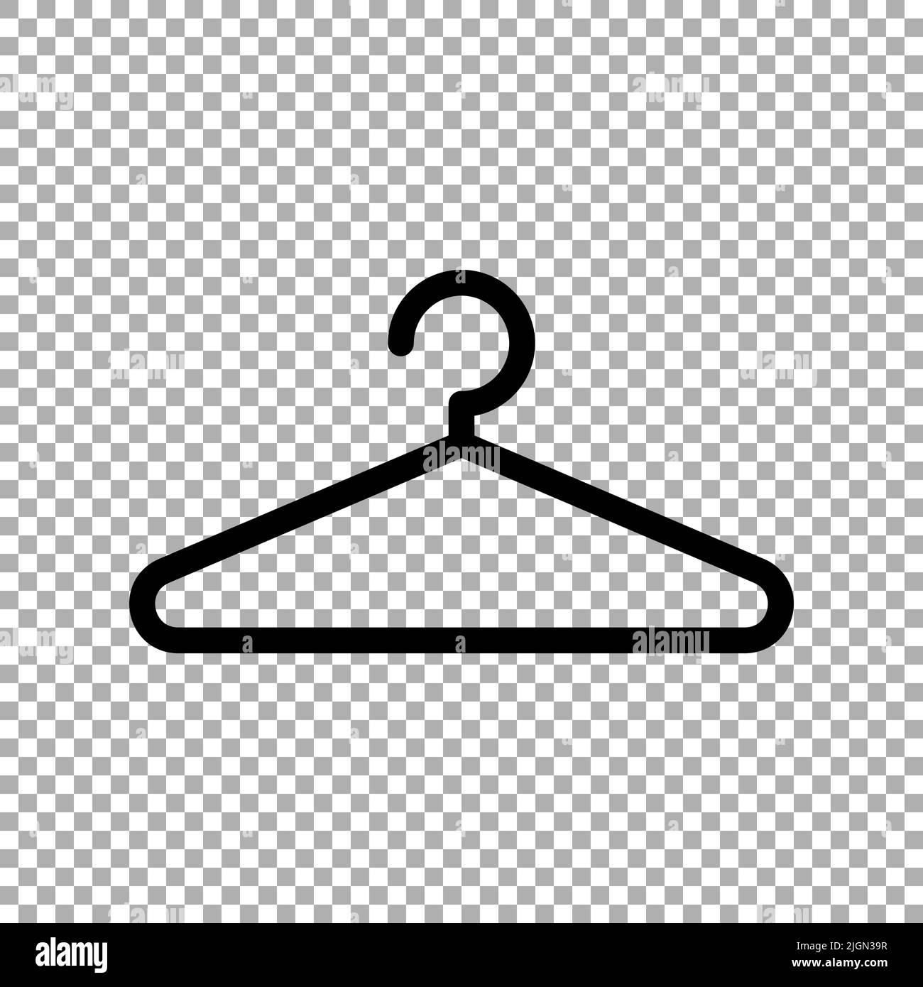 Clothes hanger. Hanger icon vector isolated Stock Vector