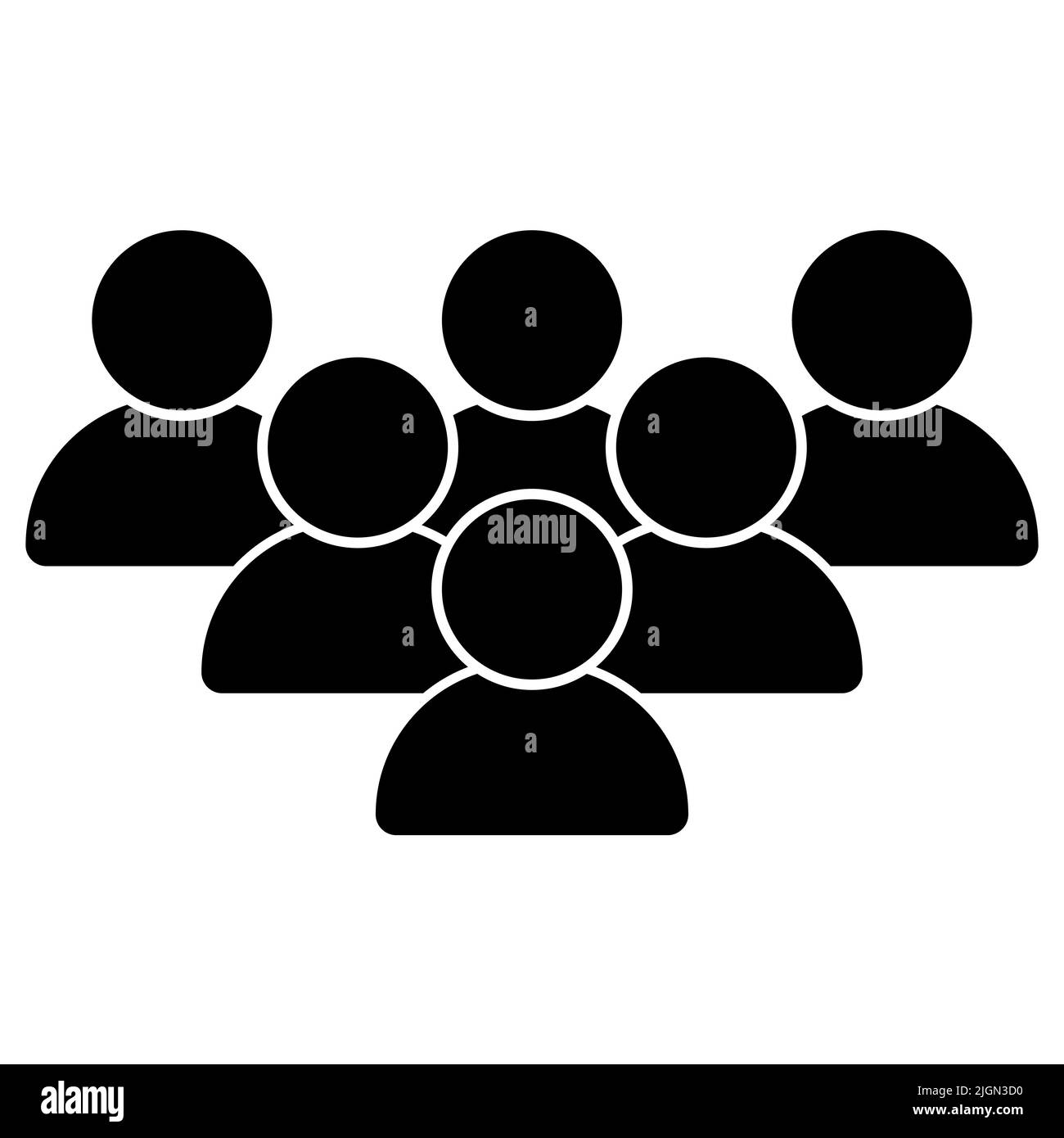 Talking people vector icon isolated on white background. People icon ...