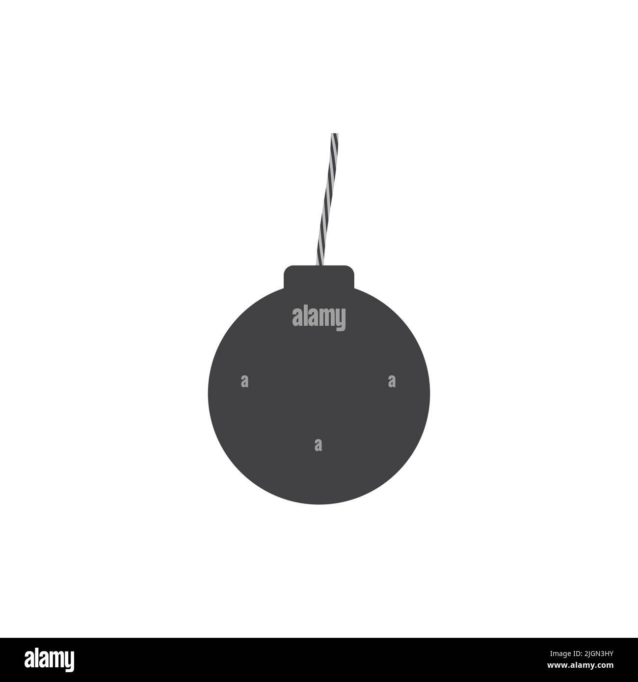 Bomb icon vector isolated on white background Stock Vector