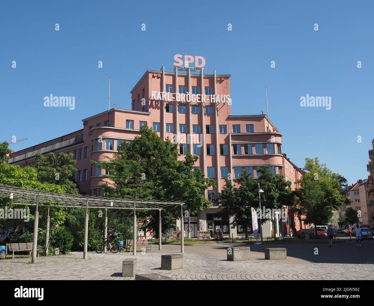 NUERNBERG, GERMANY CIRCA JUNE 2022 Karl Broeger Haus SPD