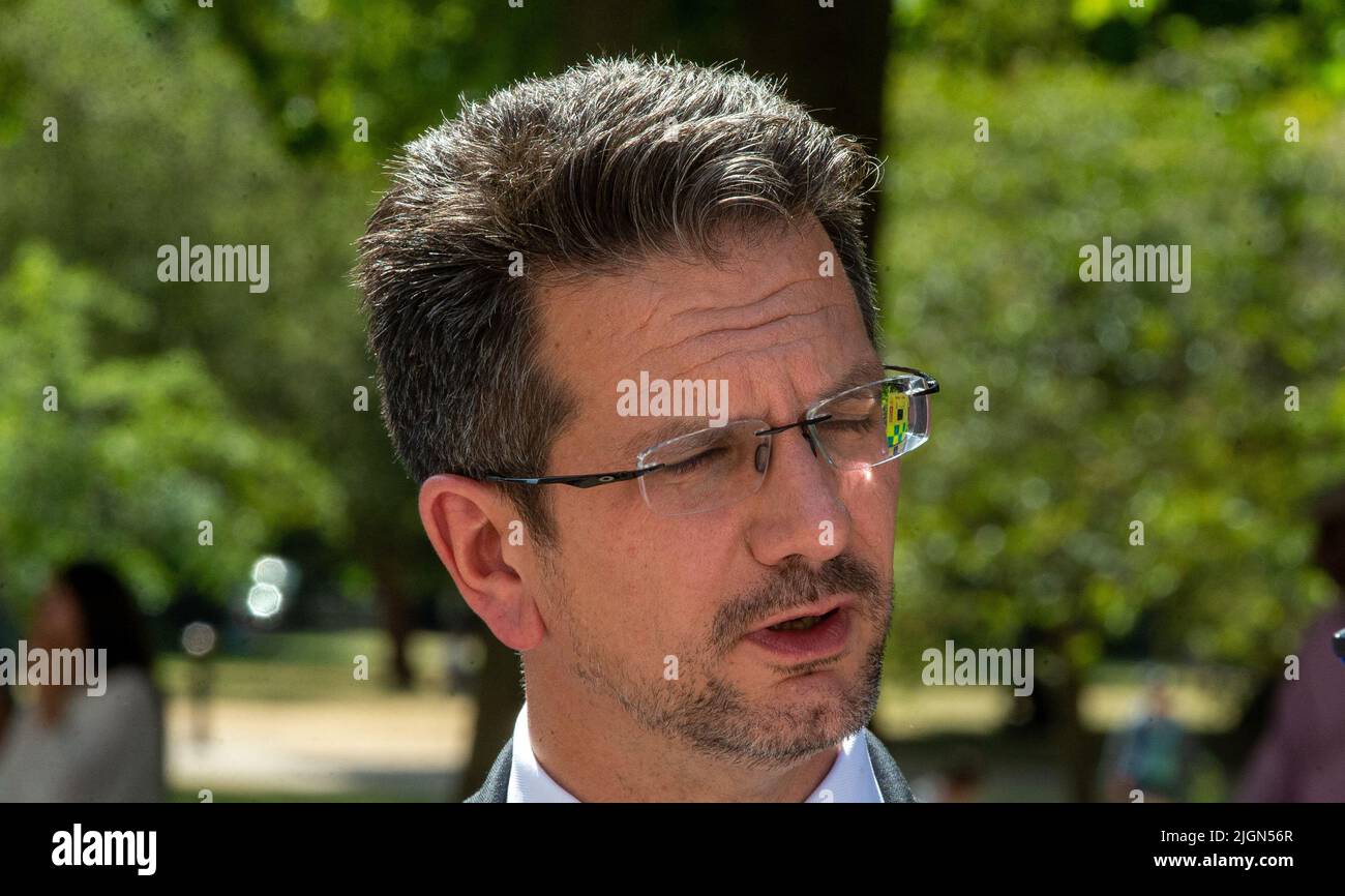 London, England, UK. 11th July, 2022. Conservative Member of Parliament STEVE BAKER is seen in Westminster. (Credit Image: © Tayfun Salci/ZUMA Press Wire) Stock Photo