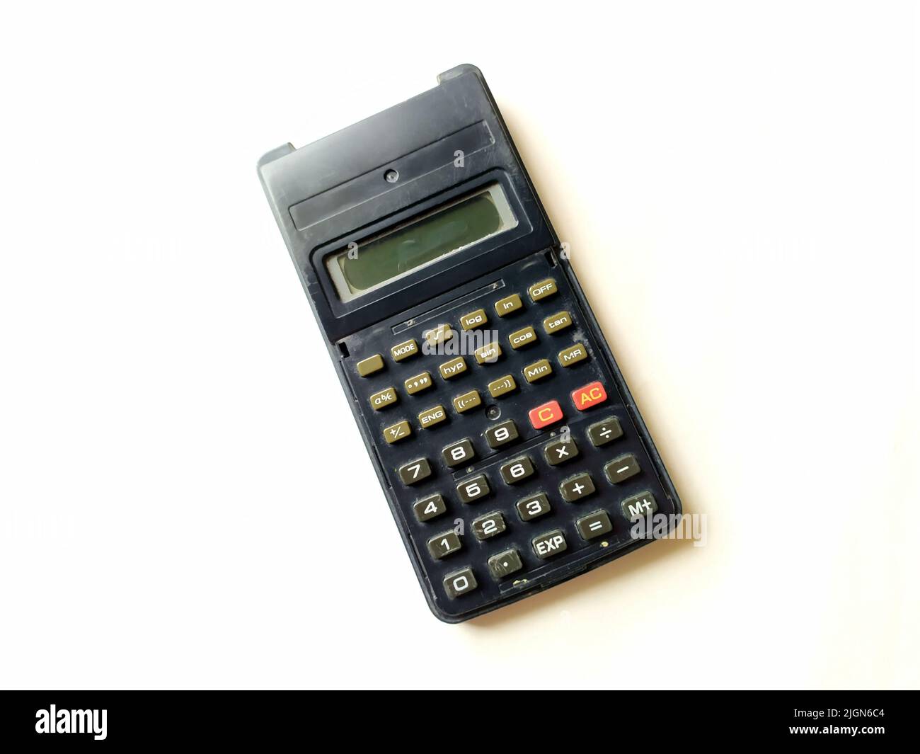 Scientific Calculator Isolated On White Background Stock Photo - Alamy