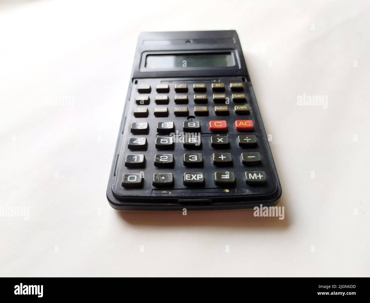 Scientific Calculator isolated on white background Stock Photo - Alamy