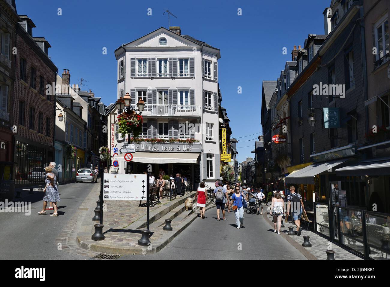 Place Hamelin - Honfleur Old City - Calvados - Normandy - France Stock Photo