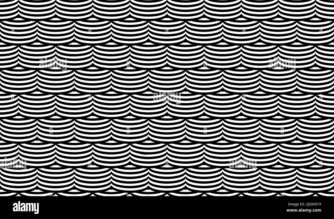 Optical illusion seamless pattern. Vector stripped seamless texture ...