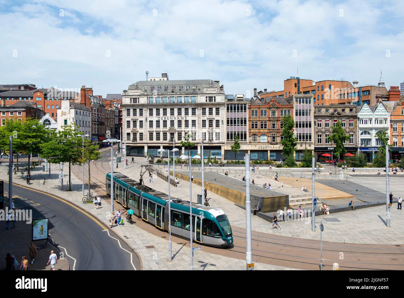 Aerial view of Market Square from the rooftop of the Pearl Assurance ...