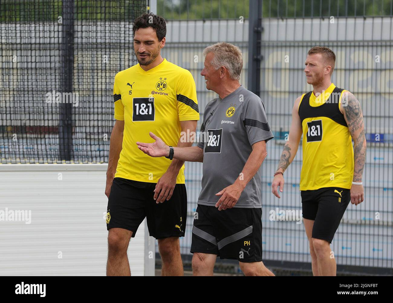 Exit, Germany. 14th July, 2022. firo : July 14th, 2022, football, 1st  Bundesliga, season 2022/2023, SC Verl - BVB, Borussia Dortmund Marco REUS,  BVB, single action Credit: dpa/Alamy Live News Stock Photo - Alamy