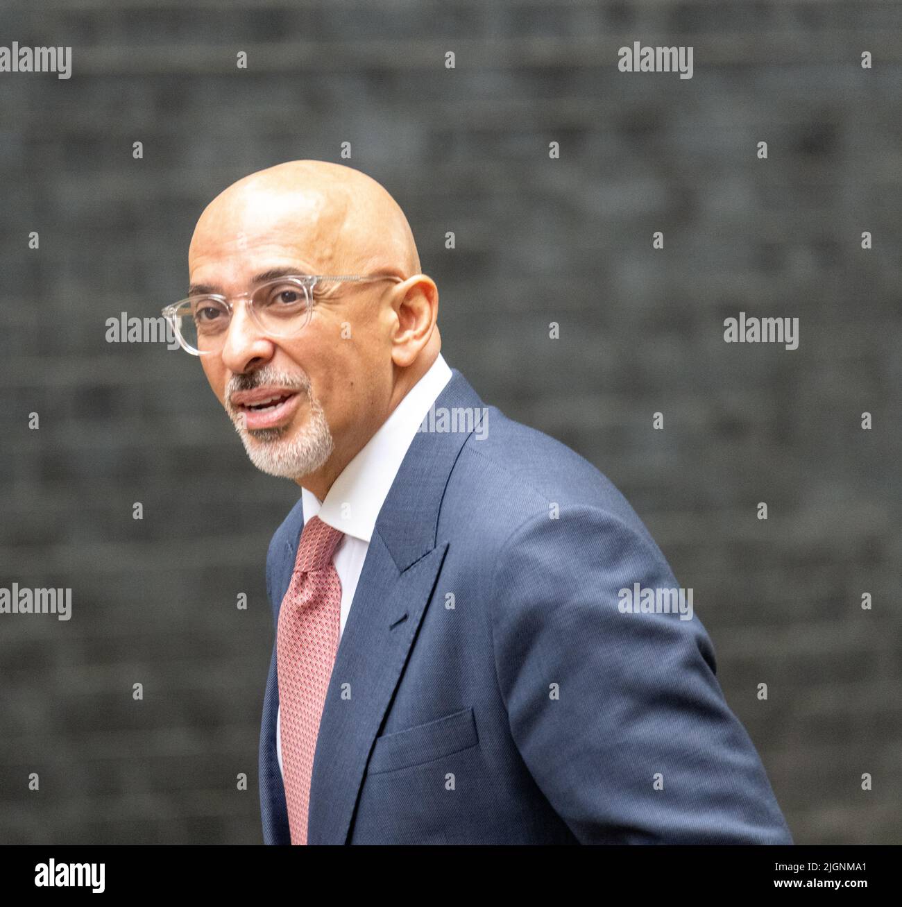 London, UK. 12th July, 2022. Nadhim Zahawi, Chancellor of the Exchequer, arrives at a cabinet meeting at 10 Downing Street London. Credit: Ian Davidson/Alamy Live News Stock Photo