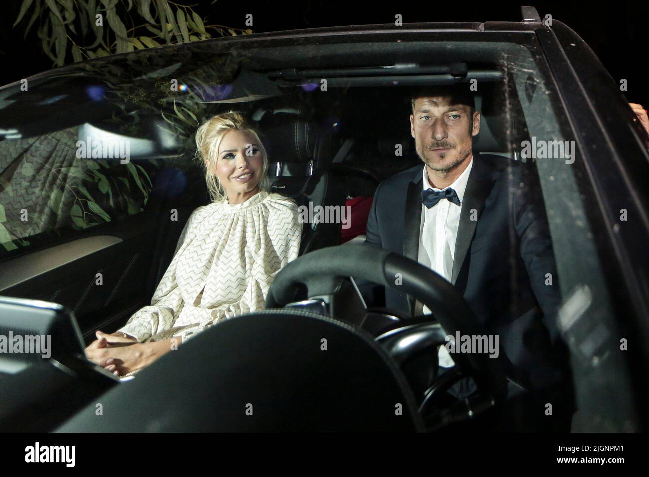 birthday party of Francesco Totti. In the picture: Francesco and Ilary