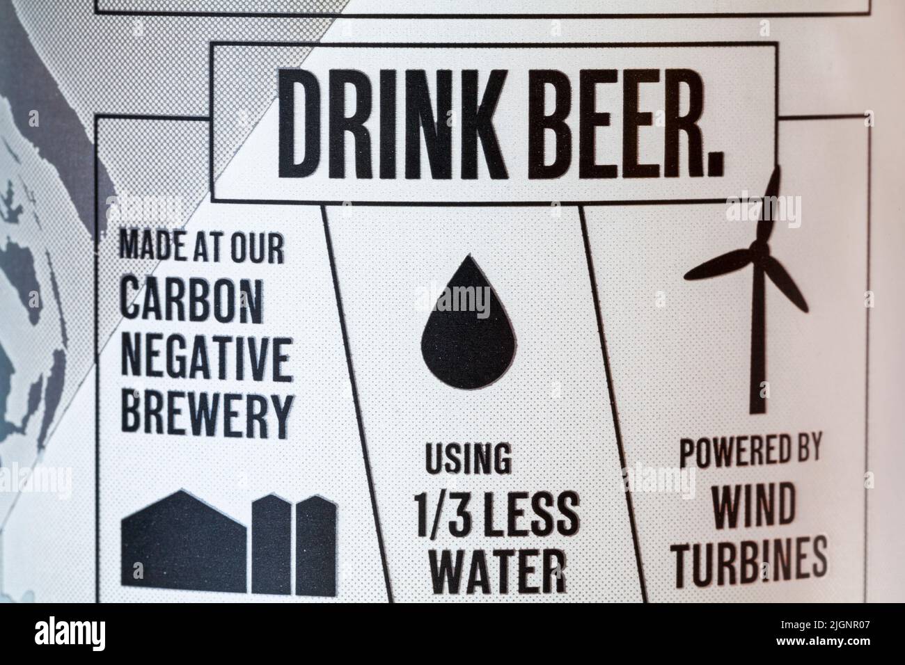 Made at our carbon negative brewery hires stock photography and images