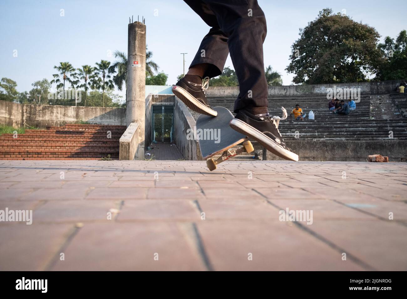 Skateboarding is an action sport originating in the United States that