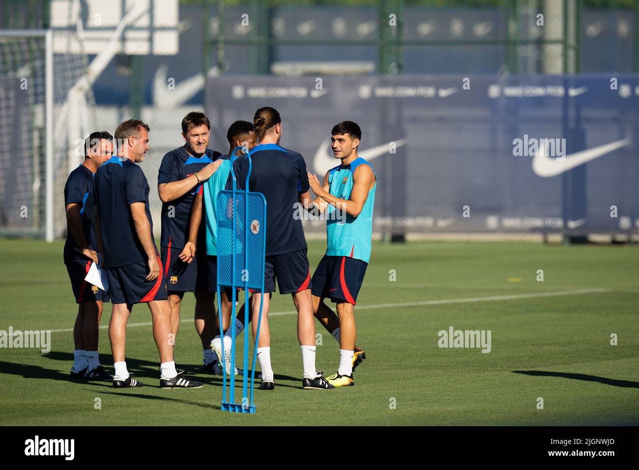 Sant Joan Despí, Spain, 8, July, 2022.  FC Barcelona training session during Pre-Season.  Credit: JG/Alamy Live News Stock Photo