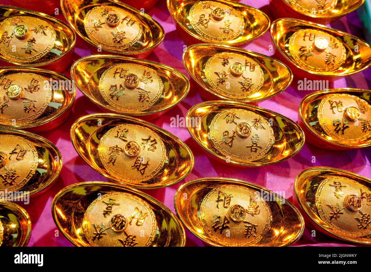 Chinese New Year Decorations, Hong Kong, China, South East Asia Stock