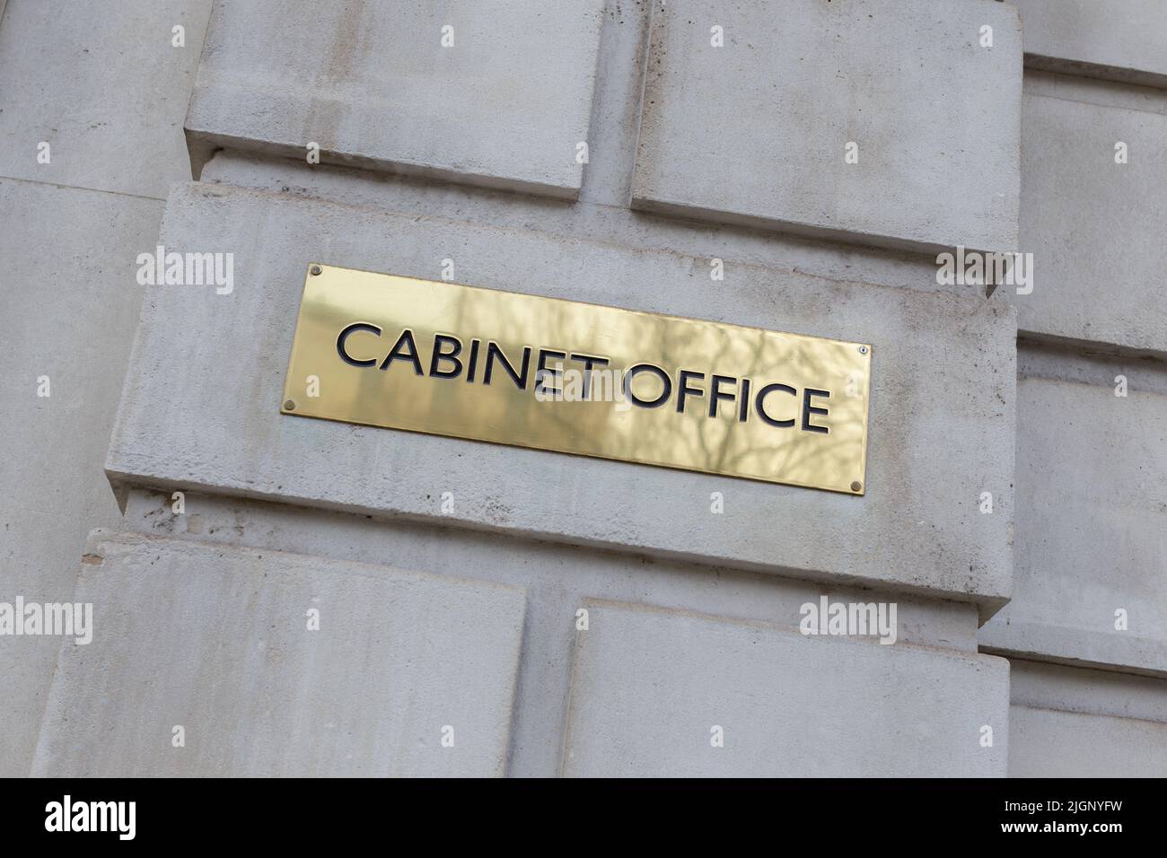 Cabinet office sign, Whitehall, London, England Stock Photo