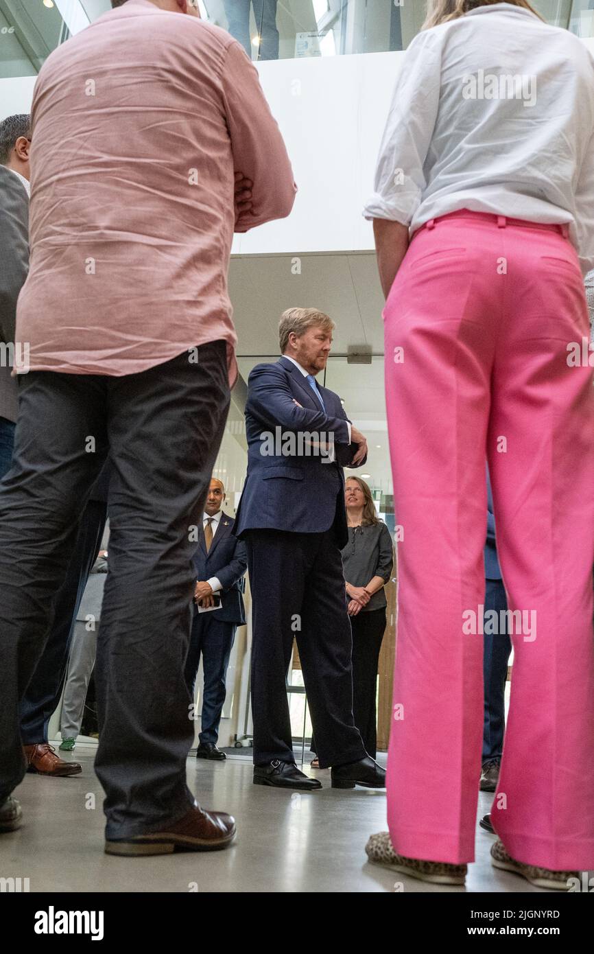 The Netherlands, Wageningen on 2022-07-07. King Willem-Alexander of the Netherlands visits the Dutch ecological research institute NIOO-KNAW. Photogra Stock Photo