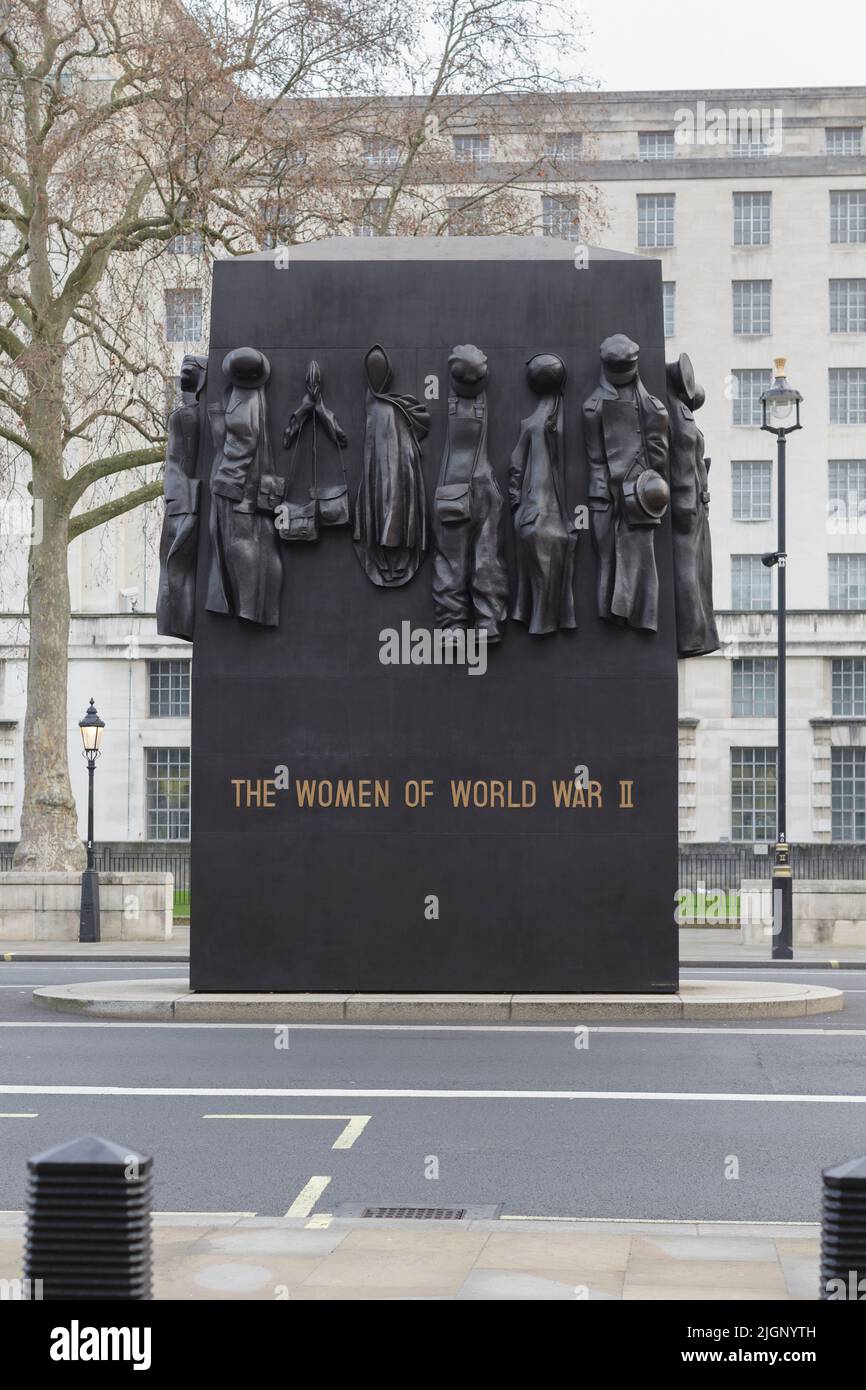 Monument to The Women of World War II by John W. Mills, Whitehall ...