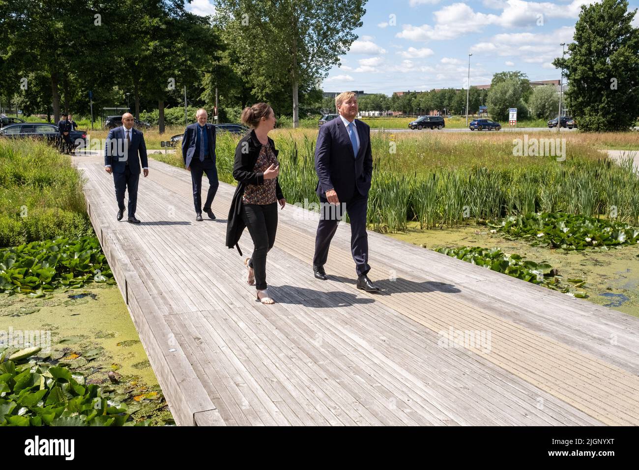The Netherlands, Wageningen on 2022-07-07. King Willem-Alexander of the Netherlands visits the Dutch ecological research institute NIOO-KNAW. Photogra Stock Photo