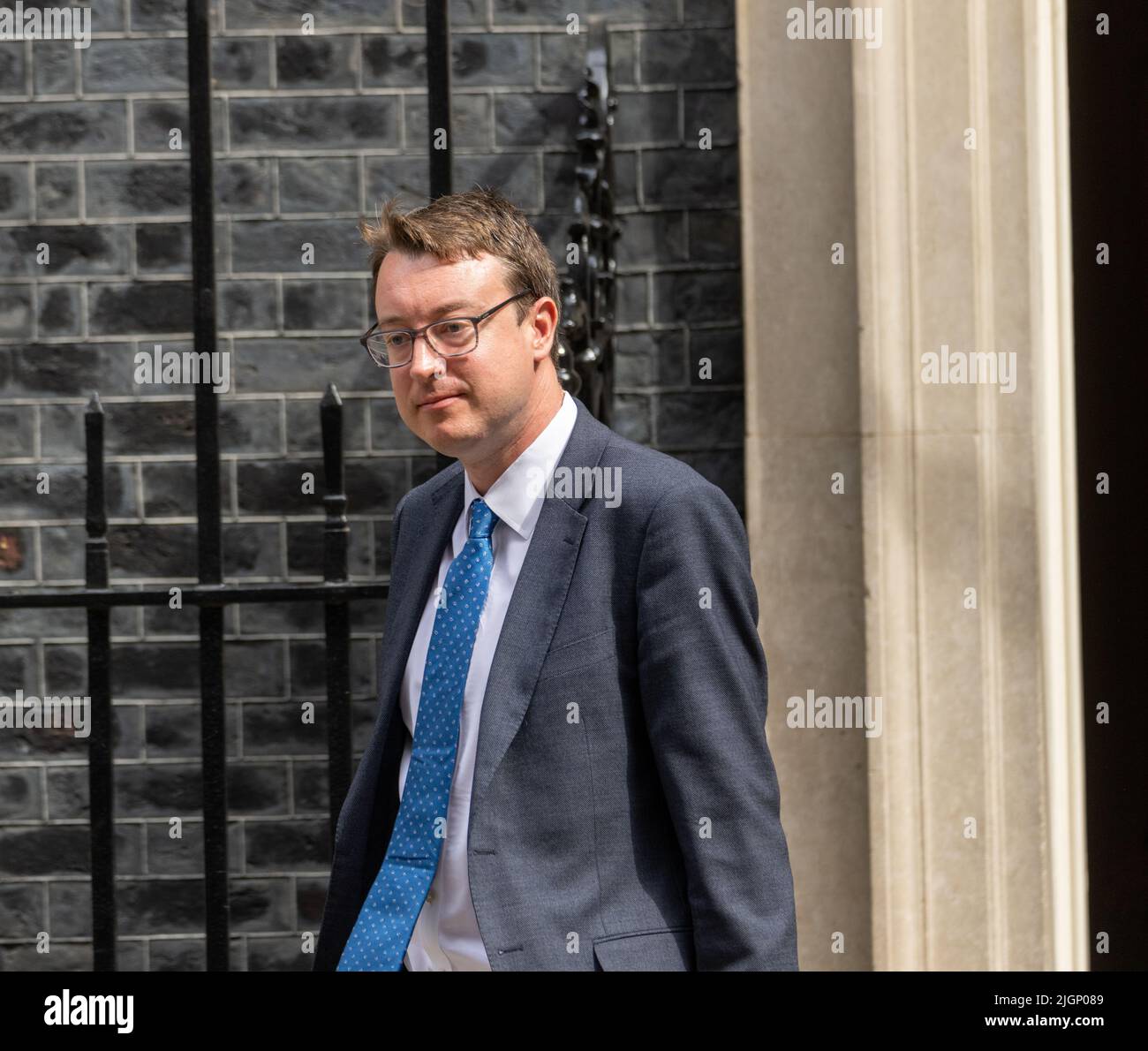 London, UK. 12th July, 2022. Simon Clarke, Chief Secretary to the Treasury, leaves a cabinet meeting at 10 Downing Street London. Credit: Ian Davidson/Alamy Live News Stock Photo